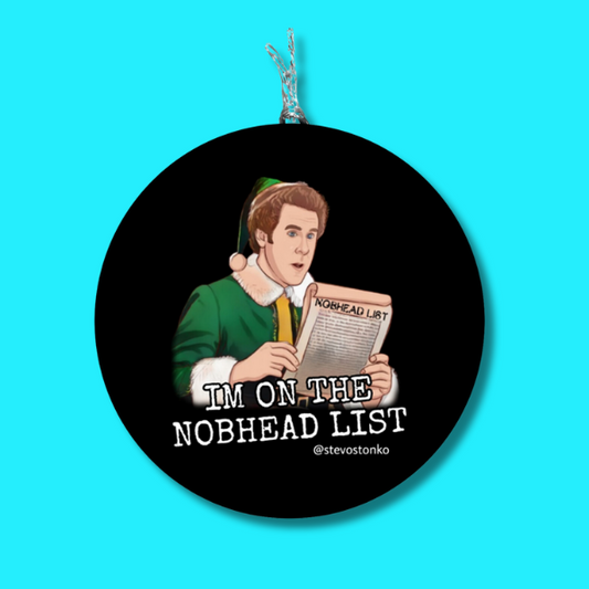 NOBHEAD LIST Christmas Tree Decoration by Stevo