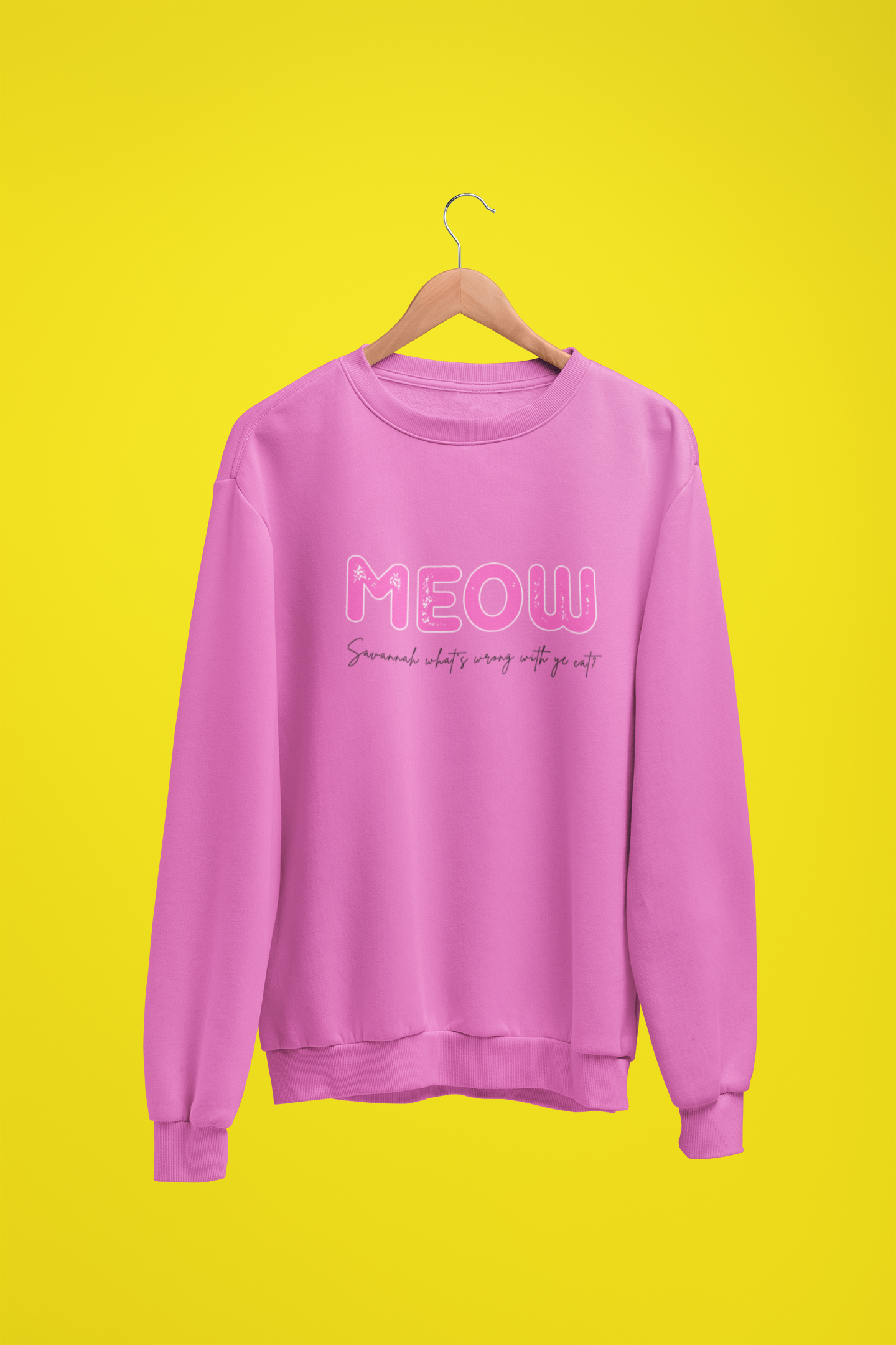 Meow Sweatshirt by Scouse Gerls