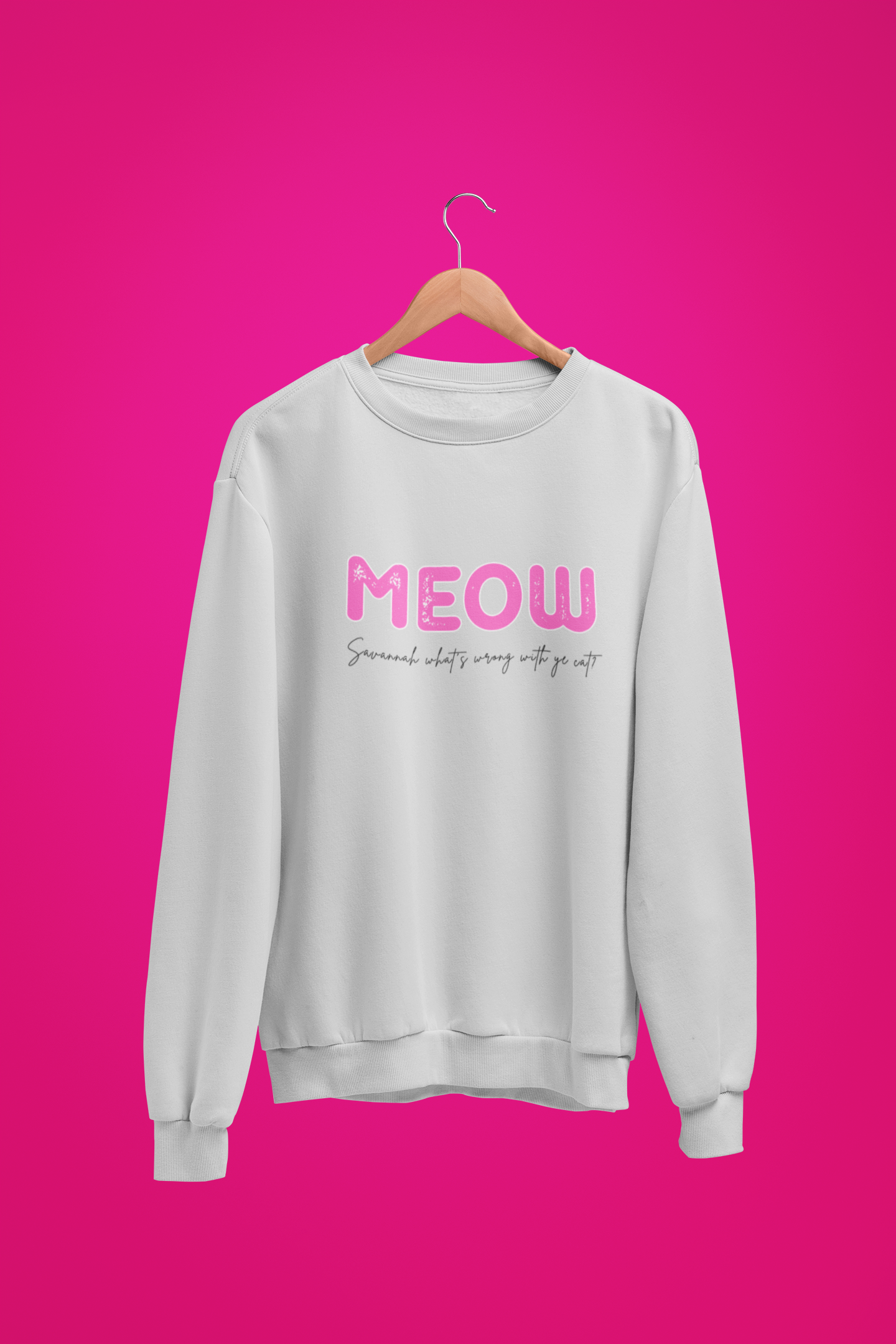 Meow Sweatshirt by Scouse Gerls