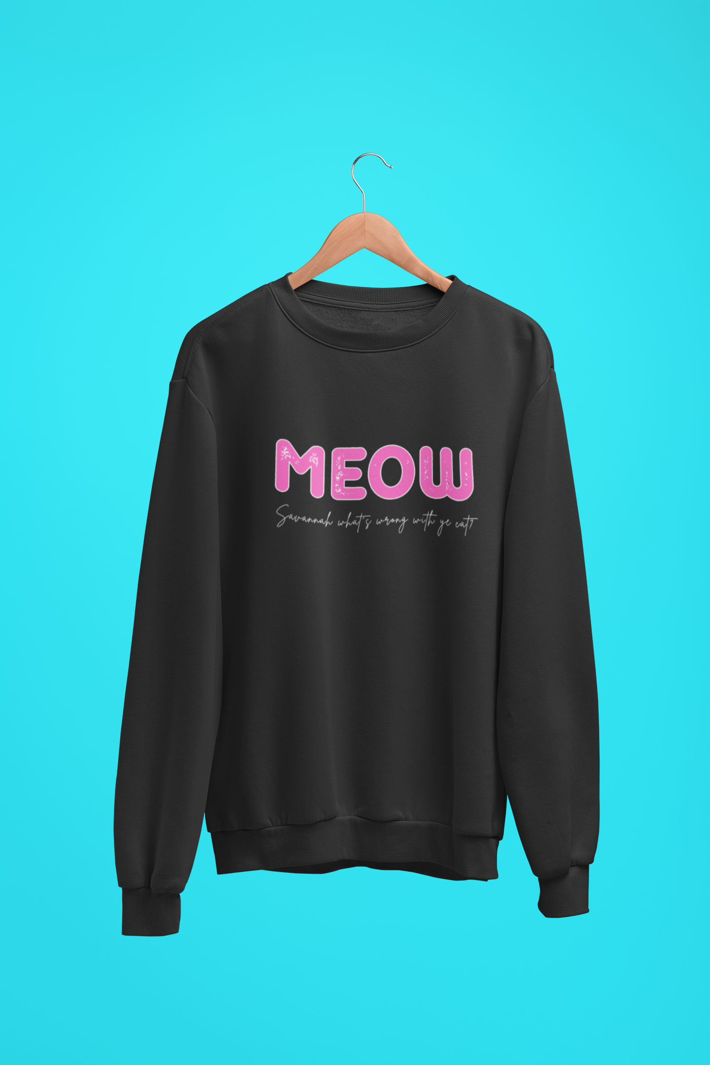 Meow Sweatshirt by Scouse Gerls