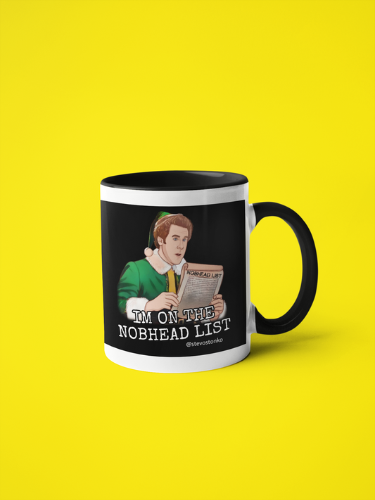 ON THE NOBHEAD LIST Mug by Stevo